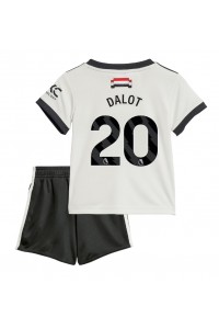 Manchester United Diogo Dalot #20 Babytruitje 3e tenue Kind 2024-25 Korte Mouw (+ Korte broeken)